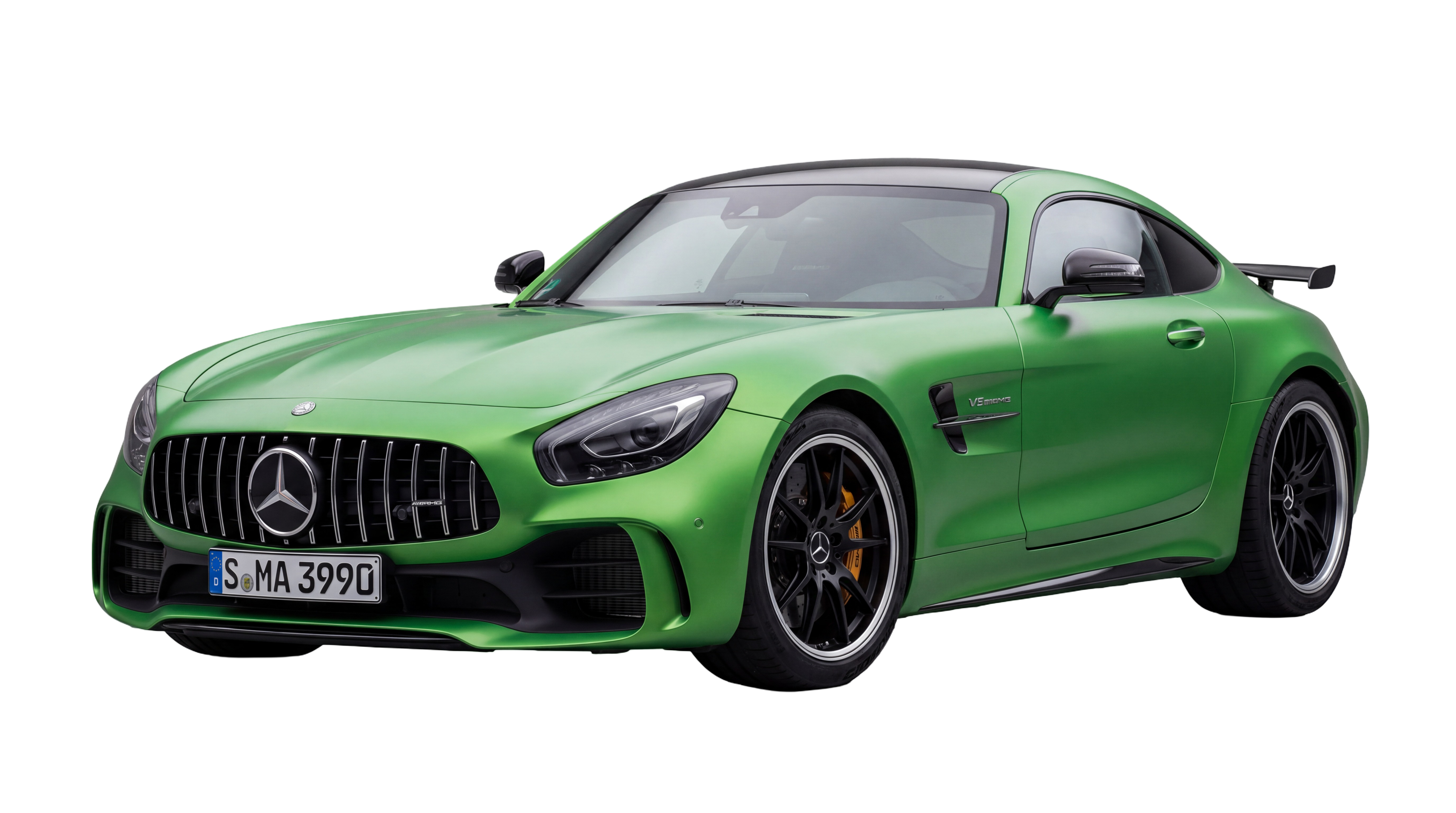 Zelené športové vozidlo Mercedes-AMG GT pripravené na financovanie